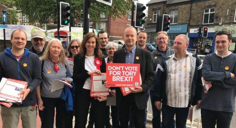 Campaigning with Eloise Todd, founder of Best for Britain, and local members